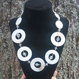 Vintage Mother Of Pearl Necklace